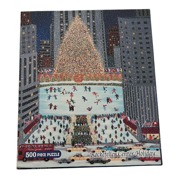Briarpatch Puzzle Holiday Rockefeller Center - 500 Pcs. - Picture 2 of 7
